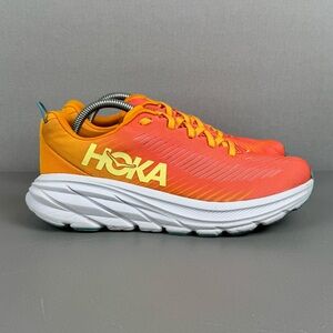 Hoka One One Rincon 3 Running Shoe Women 6 B Camellia Radiant Yellow 1119396CRYW